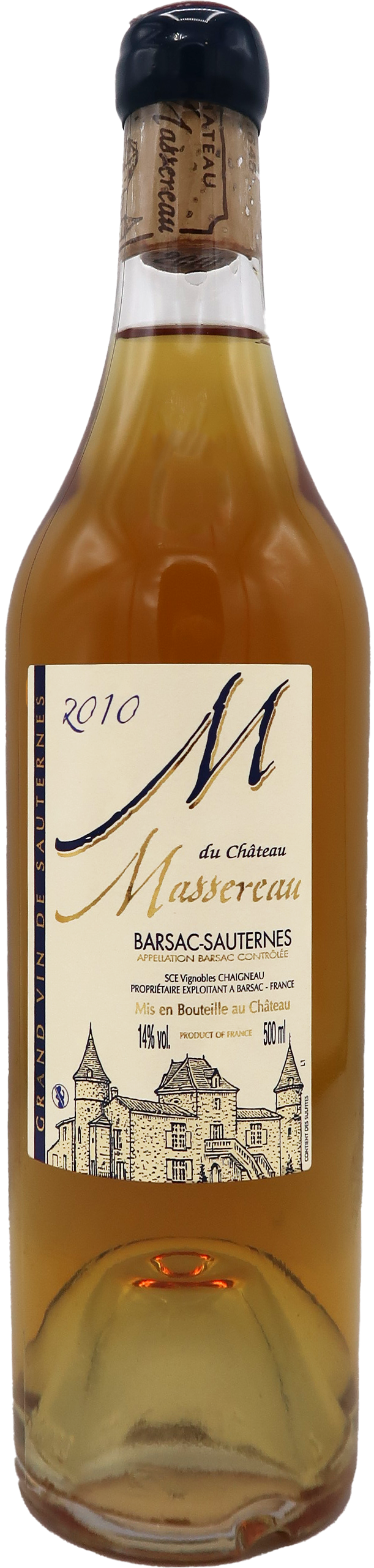 M du Château Massereau 2010 - Barsac-Sauternes