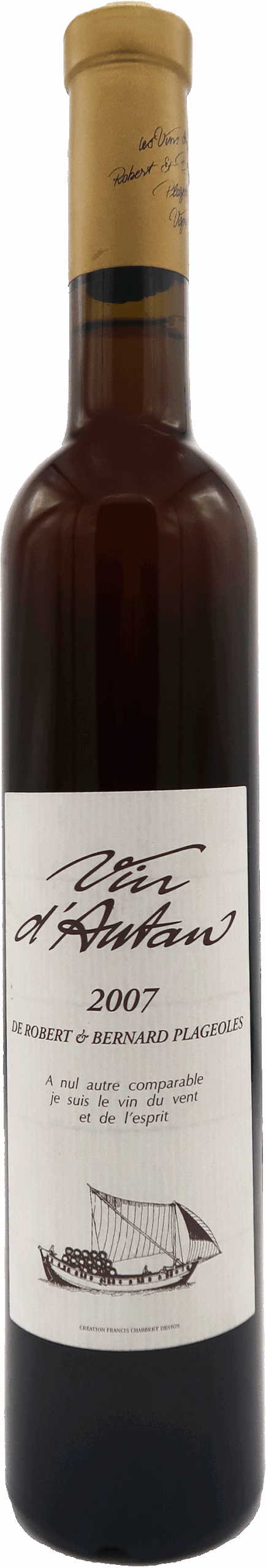 Vin d'Autan 2007 - Domaine Plageoles - Gaillac - Blanc Doux - 50cL