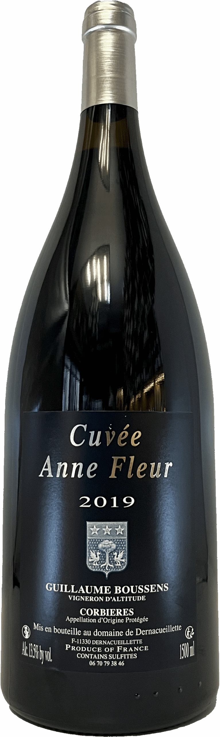 Cuvée Anne Fleur 2019, Magnum - Domaine de Dernacueillette - Corbières - Rouge - 150cL - 13,5% Alc